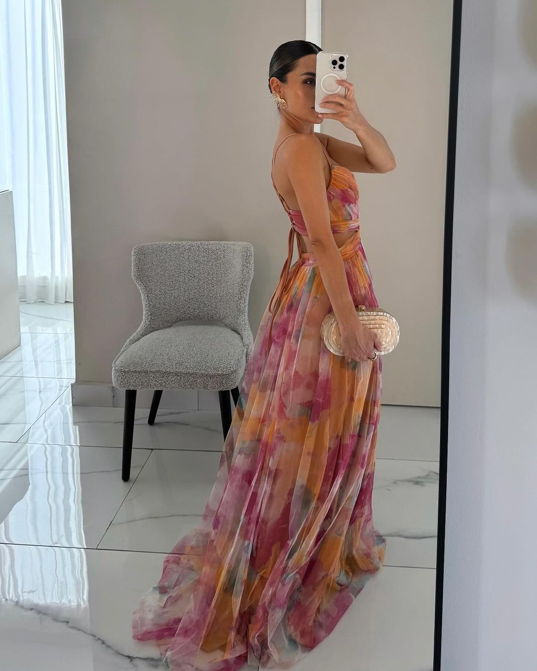 Mirelda™ – Robe longue à fleurs