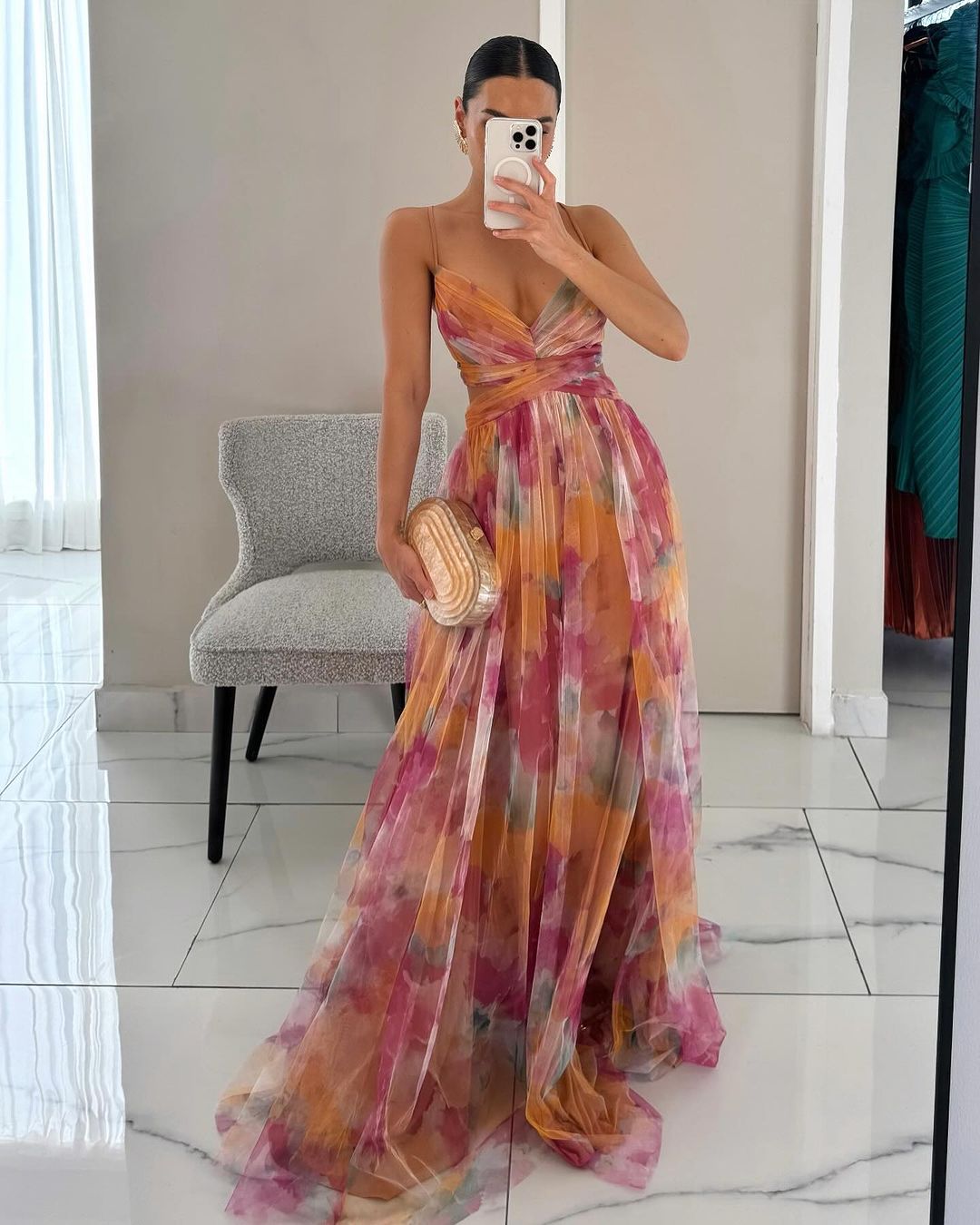 Mirelda™ – Robe longue à fleurs
