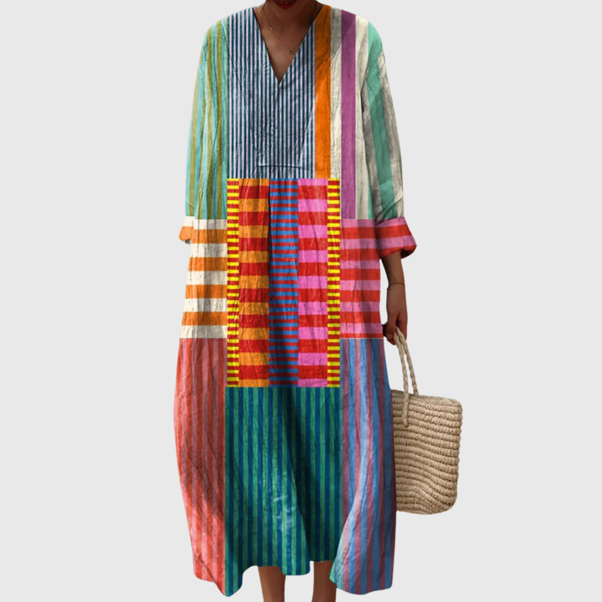 Solène™ – Robe à motif géométrique
