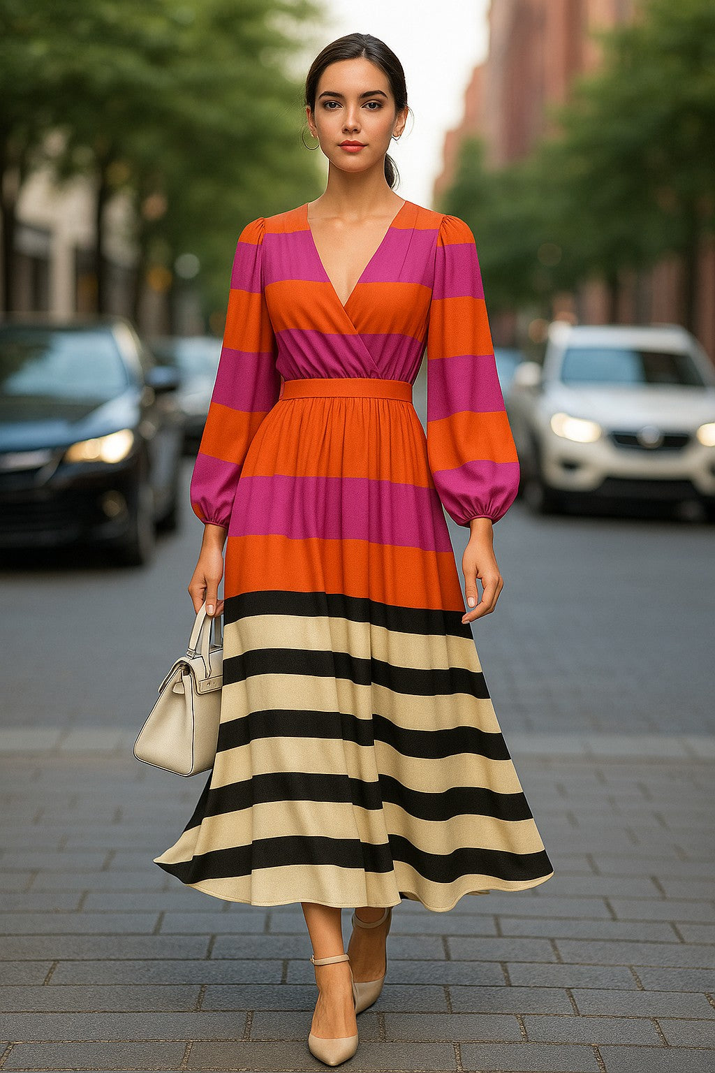 Orange et rose / 3XL