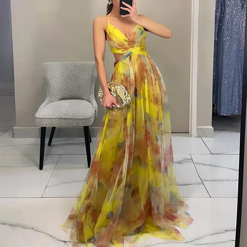 Mirelda™ – Robe longue à fleurs