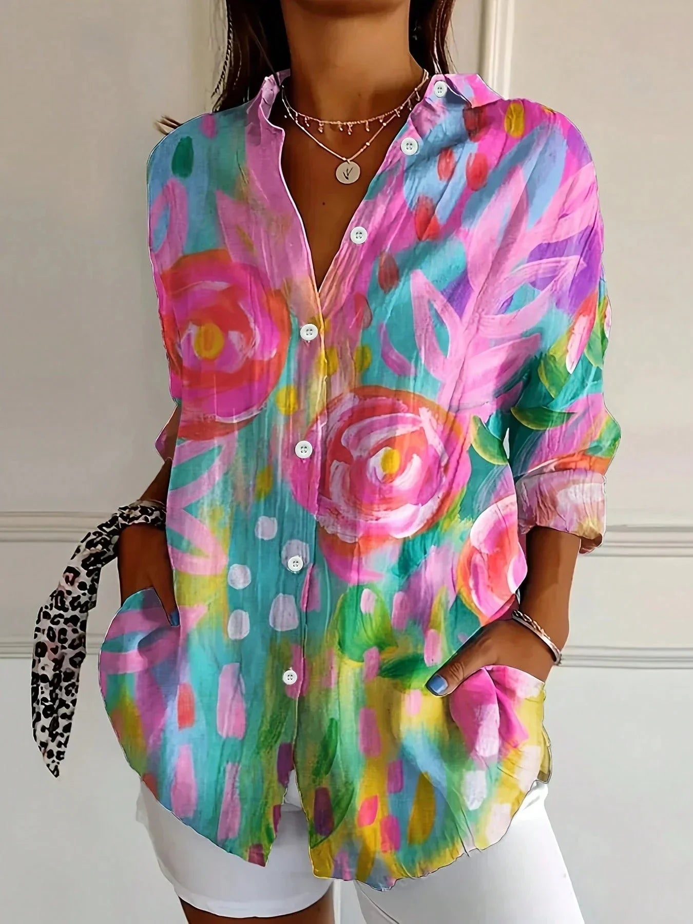 Selvine™ - Coloré blouse