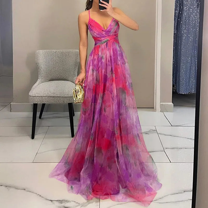 Mirelda™ – Robe longue à fleurs