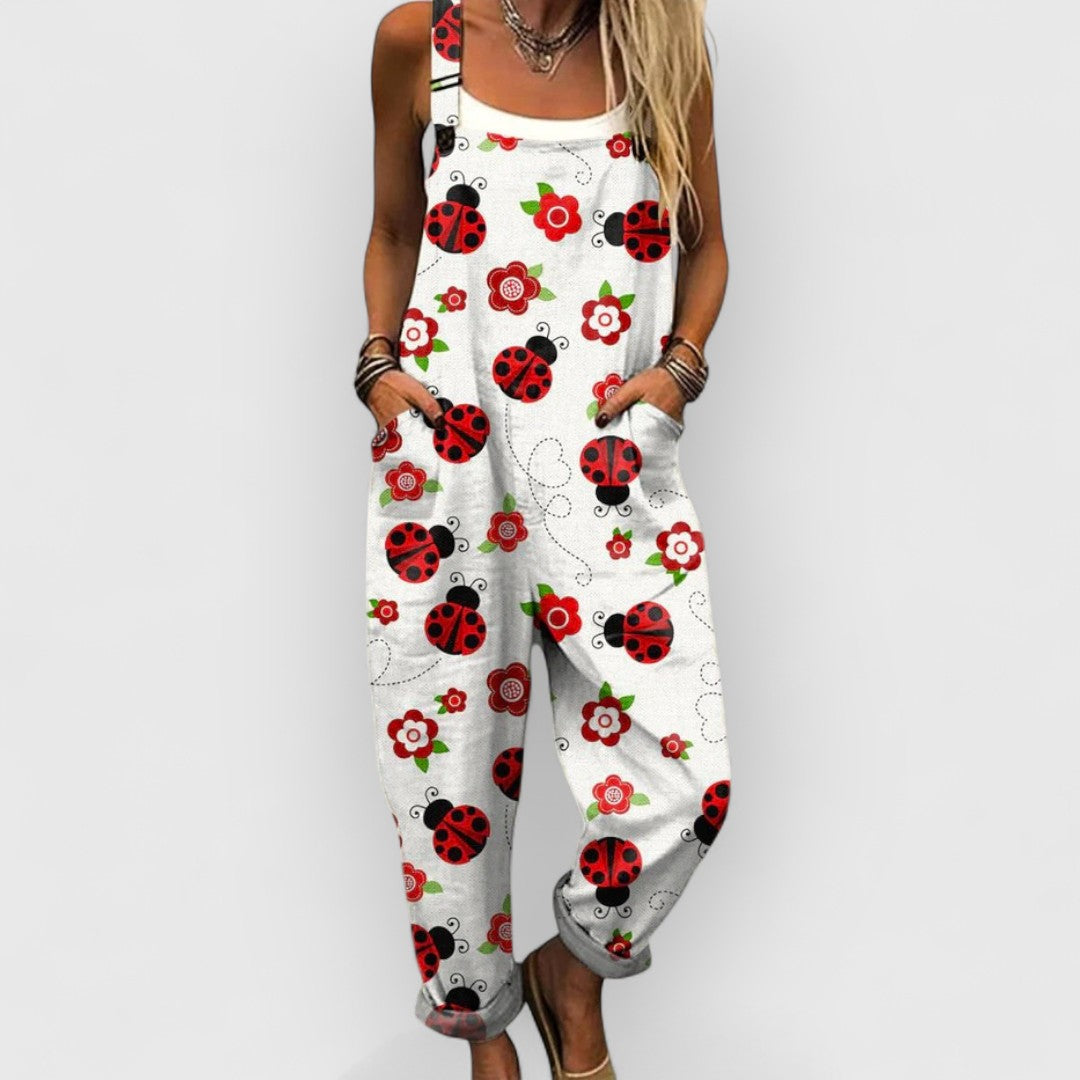 Blanc avec coccinelles / 5XL