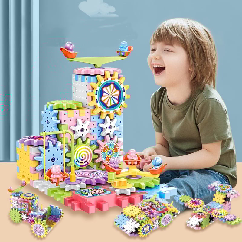GearPlay™ – Construction Montessori créative et amusante avec puissance rotative !