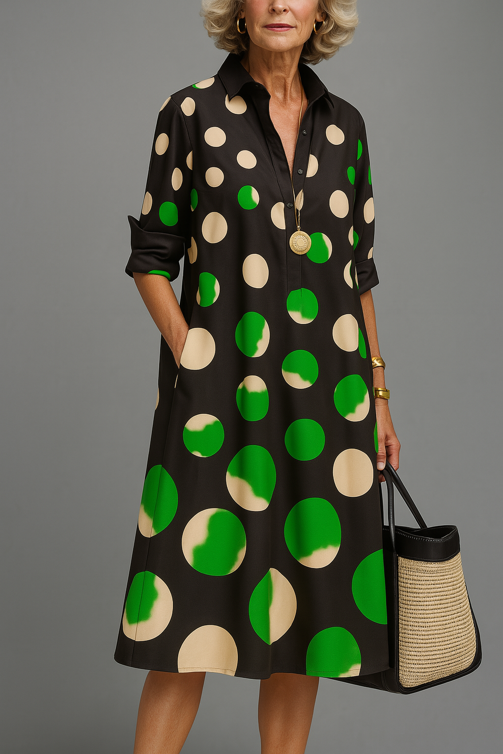 Orielle™ - Robe midi luxueuse pour une élégance sans effort